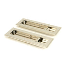 Polished Nickel 175mm Art Deco Rectangular Pull -Privacy Set | From The Anvil - Cabinet Pulls - From The Anvil - Yester Home