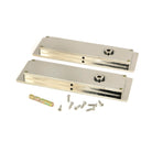 Polished Nickel 175mm Plain Rectangular Pull - Privacy Set | From The Anvil-Cabinet Pulls-Yester Home