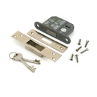 Polished Nickel 2½" 5 Lever BS Dead Lock KA - Deadlocks & Deadbolts - From The Anvil - Yester Home