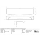Polished Nickel 200mm Moore Edge Pull | From The Anvil-Cabinet Pulls-Yester Home