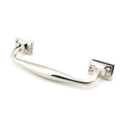 Polished Nickel 230mm Art Deco Pull Handle | From The Anvil-Pull Handles-Yester Home