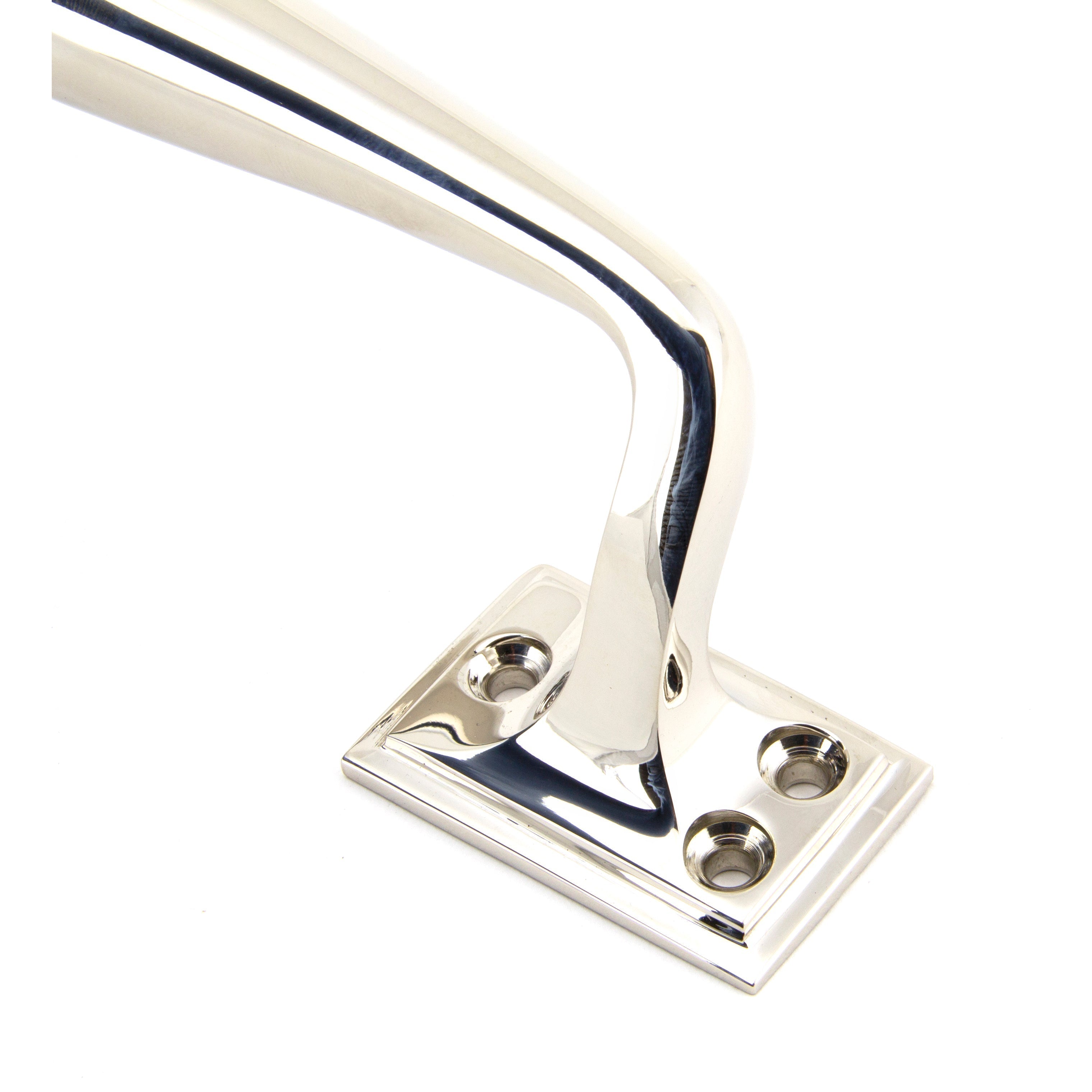 Polished Nickel 230mm Art Deco Pull Handle | From The Anvil-Pull Handles-Yester Home