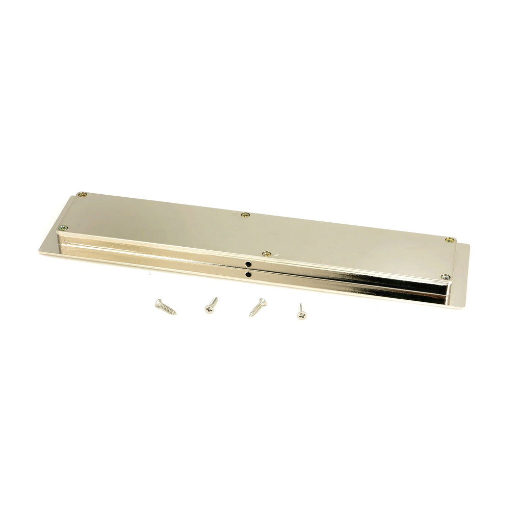 Polished Nickel 250mm Art Deco Rectangular Pull | From The Anvil-Cabinet Pulls-Yester Home