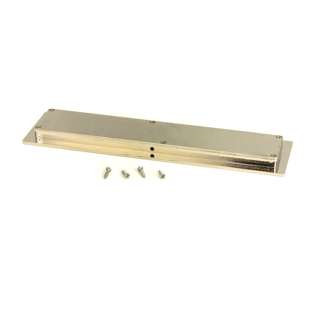 Polished Nickel 250mm Plain Rectangular Pull | From The Anvil-Cabinet Pulls-Yester Home