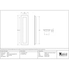 Polished Nickel 250mm Plain Rectangular Pull | From The Anvil-Cabinet Pulls-Yester Home