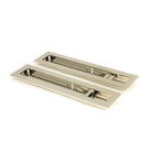 Polished Nickel 250mm Plain Rectangular Pull - Privacy Set | From The Anvil - Cabinet Pulls - From The Anvil - Yester Home