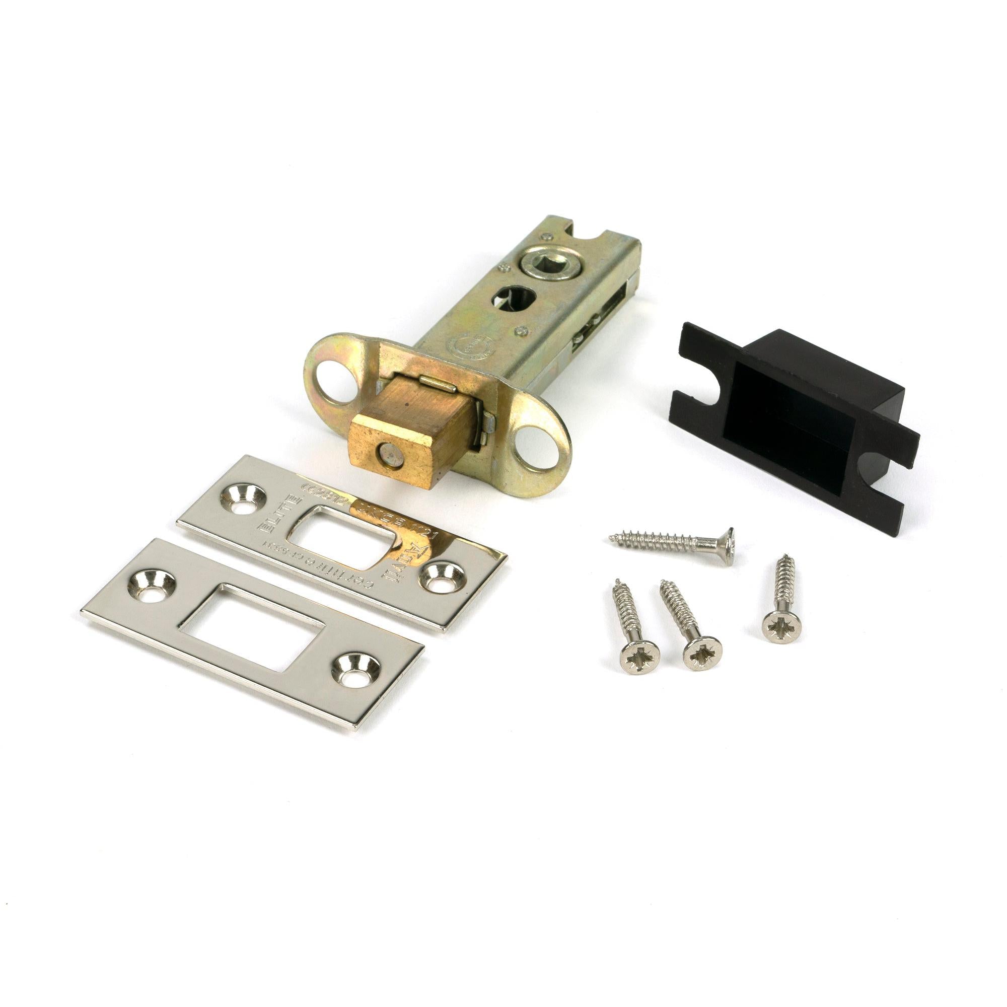 Polished Nickel 3" Heavy Duty Tubular Deadbolt - Deadlocks & Deadbolts - From The Anvil - Yester Home