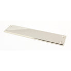 Polished Nickel 300mm Art Deco Fingerplate | From The Anvil-Fingerplates-Yester Home