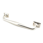 Polished Nickel 300mm Art Deco Pull Handle | From The Anvil - Pull Handles - From The Anvil - Yester Home