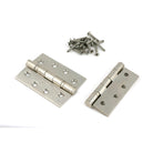 Polished Nickel 4" Ball Bearing Butt Hinge (pair) ss | From The Anvil - Butt Hinges - From The Anvil - Yester Home