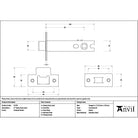 Polished Nickel 4" Heavy Duty Latch - Latches - From The Anvil - Yester Home