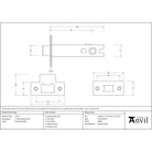 Polished Nickel 4" Heavy Duty Latch - Latches - From The Anvil - Yester Home