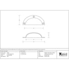 Polished Nickel 4" Plain Drawer Pull | From The Anvil-Drawer Pulls-Yester Home