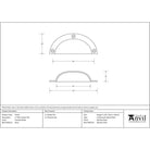 Polished Nickel 4" Plain Drawer Pull | From The Anvil - Drawer Pulls - From The Anvil - Yester Home