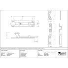 Polished Nickel 4" Universal Bolt | From The Anvil-Bolts-Yester Home