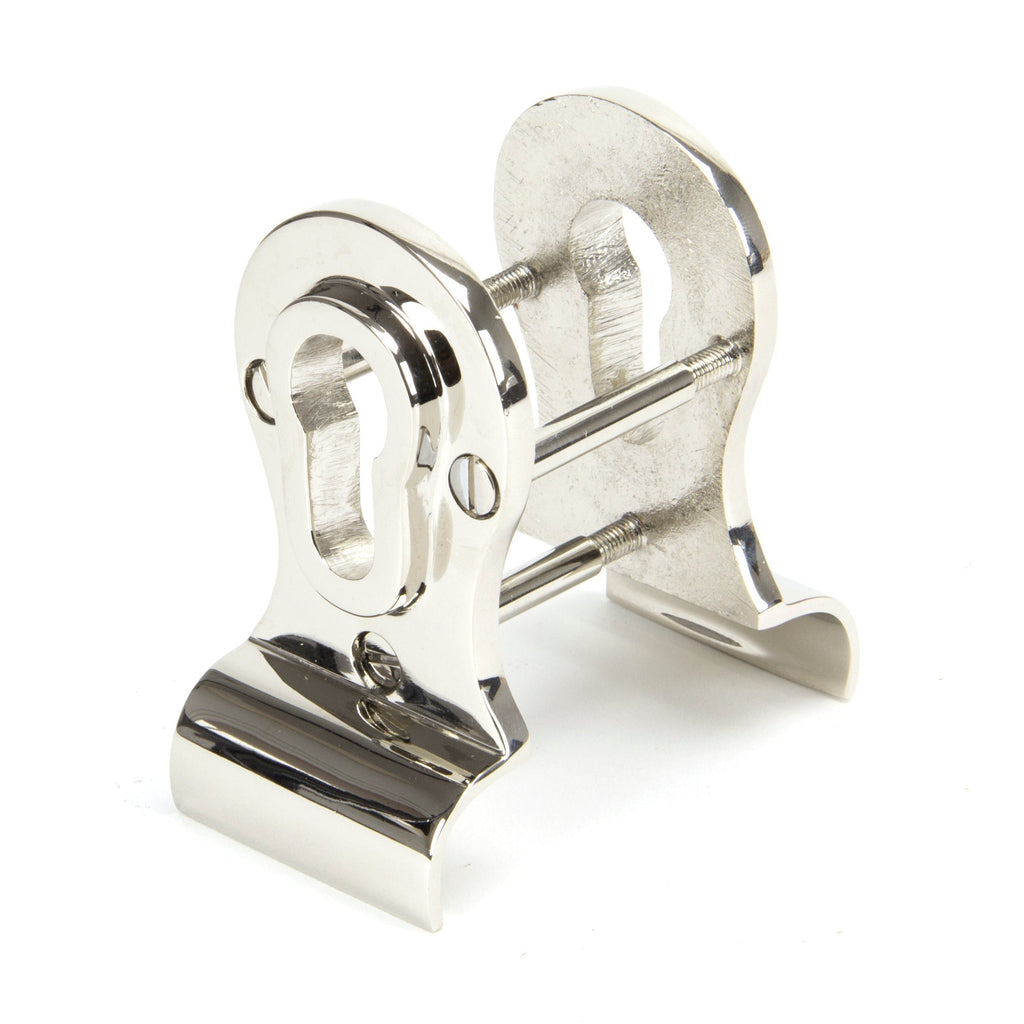 Polished Nickel 50mm Euro Door Pull (Back to Back fixings) | From The Anvil-Euro Pulls-Yester Home