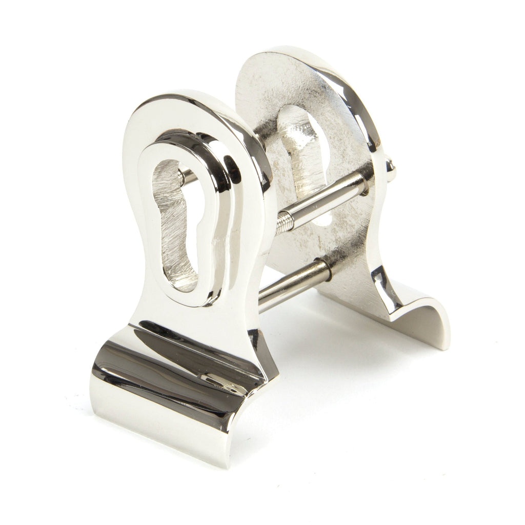 Polished Nickel 50mm Euro Door Pull (Back to Back fixings) | From The Anvil