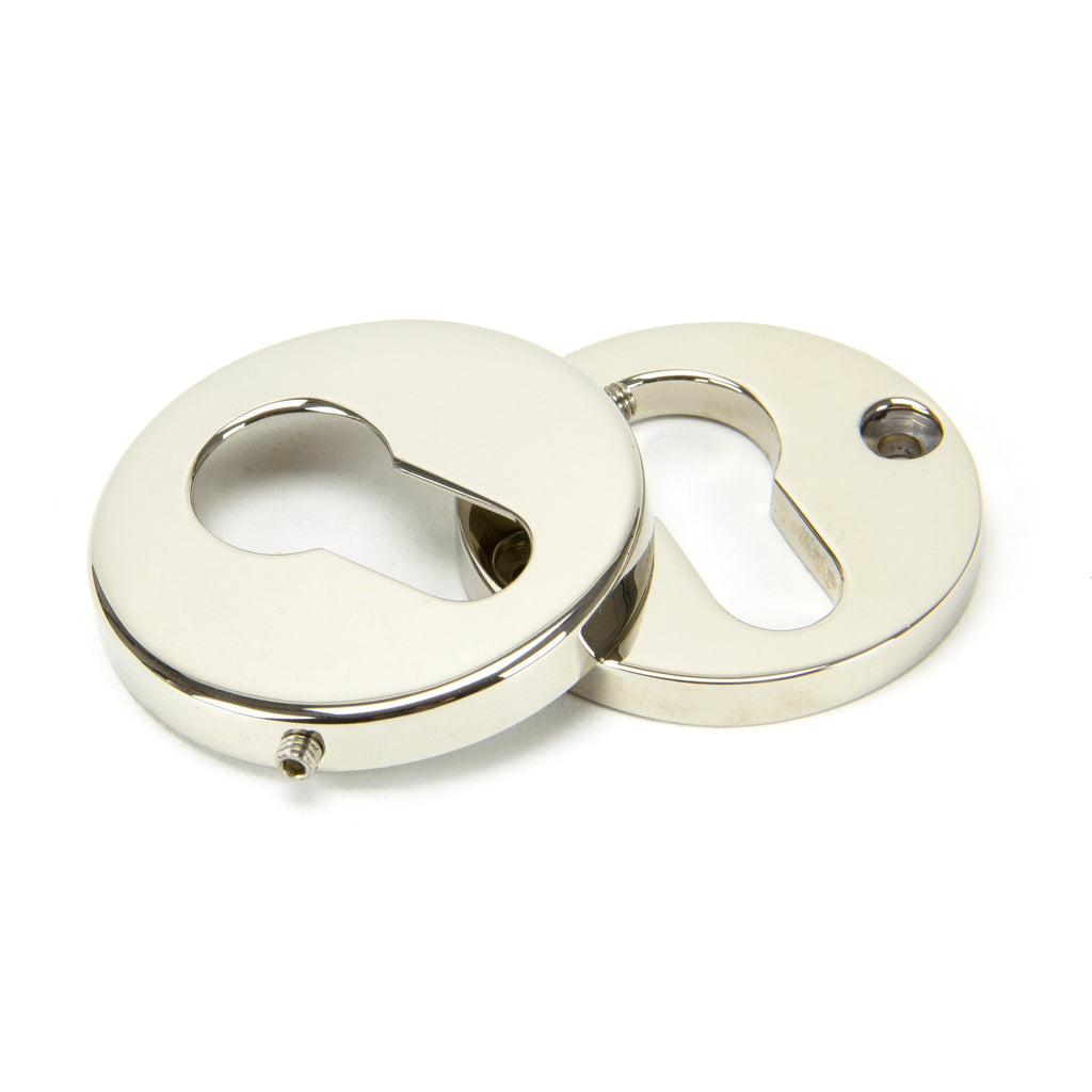 Polished Nickel 52mm Regency Concealed Escutcheon | From The Anvil-Euro Escutcheons-Yester Home