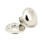 Polished Nickel 57mm Mushroom Mortice/Rim Knob Set | From The Anvil-Mortice Knobs-Yester Home