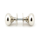Polished Nickel 57mm Mushroom Mortice/Rim Knob Set | From The Anvil-Mortice Knobs-Yester Home