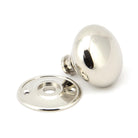Polished Nickel 57mm Mushroom Mortice/Rim Knob Set | From The Anvil - Mortice Knobs - From The Anvil - Yester Home