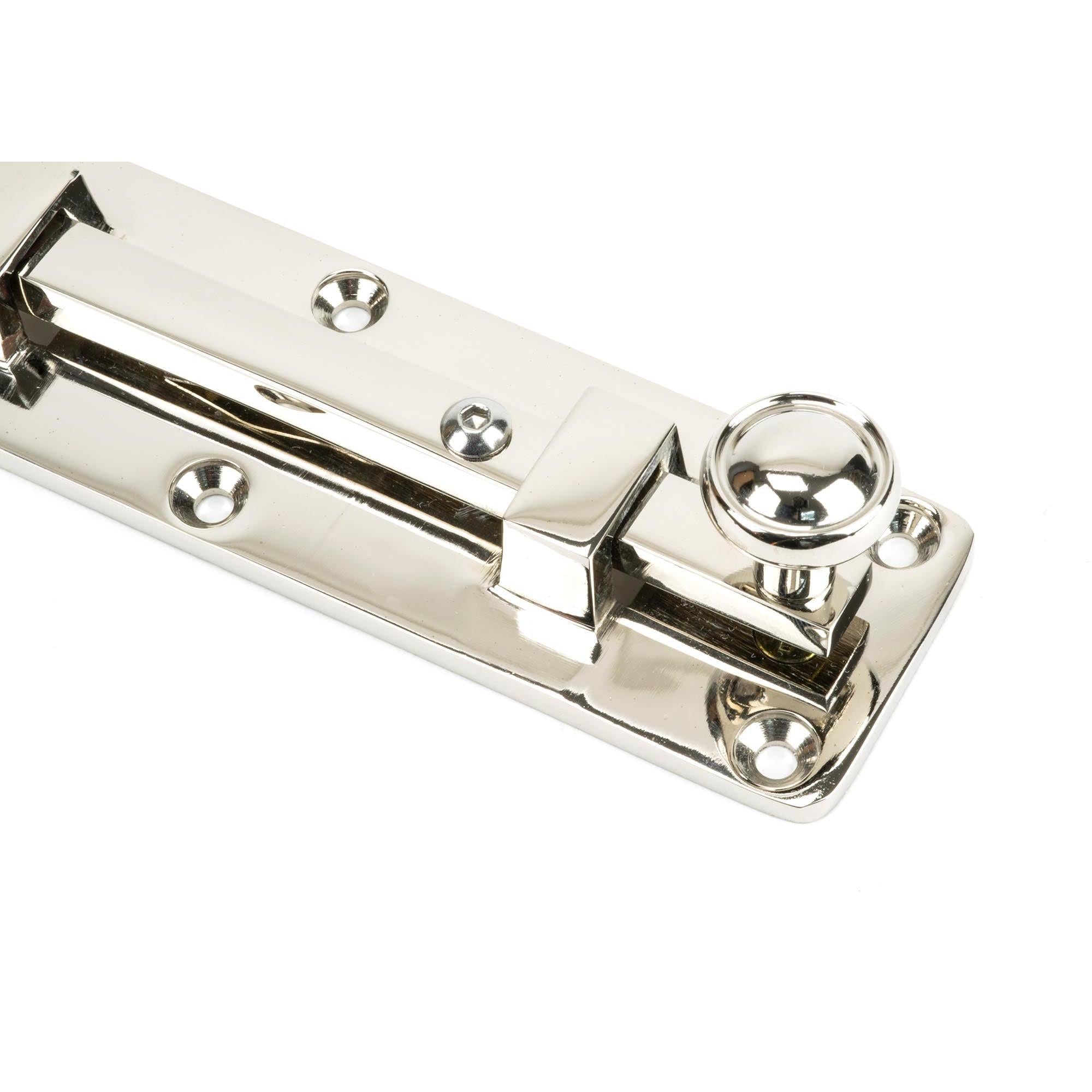Polished Nickel 6" Universal Bolt | From The Anvil - Bolts - From The Anvil - Yester Home