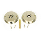 Polished Nickel 60mm Art Deco Round Pull - Privacy Set | From The Anvil - Cabinet Pulls - From The Anvil - Yester Home
