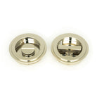 Polished Nickel 60mm Art Deco Round Pull - Privacy Set | From The Anvil - Cabinet Pulls - From The Anvil - Yester Home