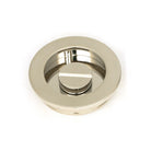 Polished Nickel 60mm Plain Round Pull - Privacy Set | From The Anvil-Cabinet Pulls-Yester Home