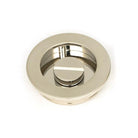 Polished Nickel 60mm Plain Round Pull - Privacy Set | From The Anvil-Cabinet Pulls-Yester Home