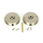 Polished Nickel 60mm Plain Round Pull - Privacy Set | From The Anvil-Cabinet Pulls-Yester Home