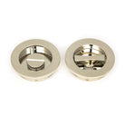 Polished Nickel 60mm Plain Round Pull - Privacy Set | From The Anvil - Cabinet Pulls - From The Anvil - Yester Home