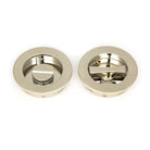 Polished Nickel 60mm Plain Round Pull - Privacy Set | From The Anvil-Cabinet Pulls-Yester Home
