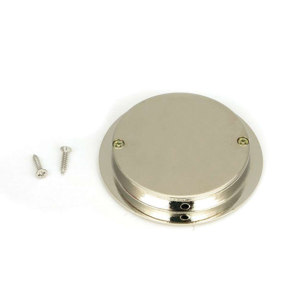 Polished Nickel 75mm Art Deco Round Pull | From The Anvil-Cabinet Pulls-Yester Home