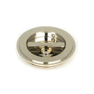 Polished Nickel 75mm Art Deco Round Pull - Privacy Set | From The Anvil-Cabinet Pulls-Yester Home