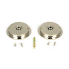 Polished Nickel 75mm Art Deco Round Pull - Privacy Set | From The Anvil-Cabinet Pulls-Yester Home