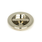 Polished Nickel 75mm Art Deco Round Pull - Privacy Set | From The Anvil - Cabinet Pulls - From The Anvil - Yester Home