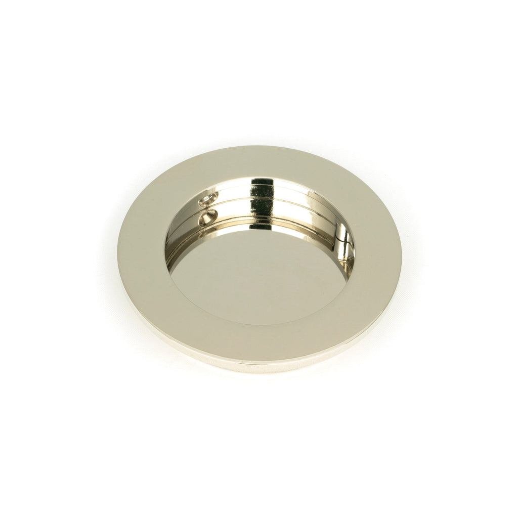 Polished Nickel 75mm Plain Round Pull | From The Anvil-Cabinet Pulls-Yester Home