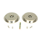 Polished Nickel 75mm Plain Round Pull - Privacy Set | From The Anvil - Cabinet Pulls - From The Anvil - Yester Home