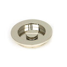 Polished Nickel 75mm Plain Round Pull - Privacy Set | From The Anvil-Cabinet Pulls-Yester Home