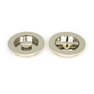 Polished Nickel 75mm Plain Round Pull - Privacy Set | From The Anvil-Cabinet Pulls-Yester Home