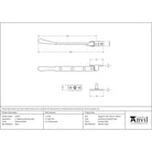 Polished Nickel 8" Newbury Stay | From The Anvil-Stays-Yester Home