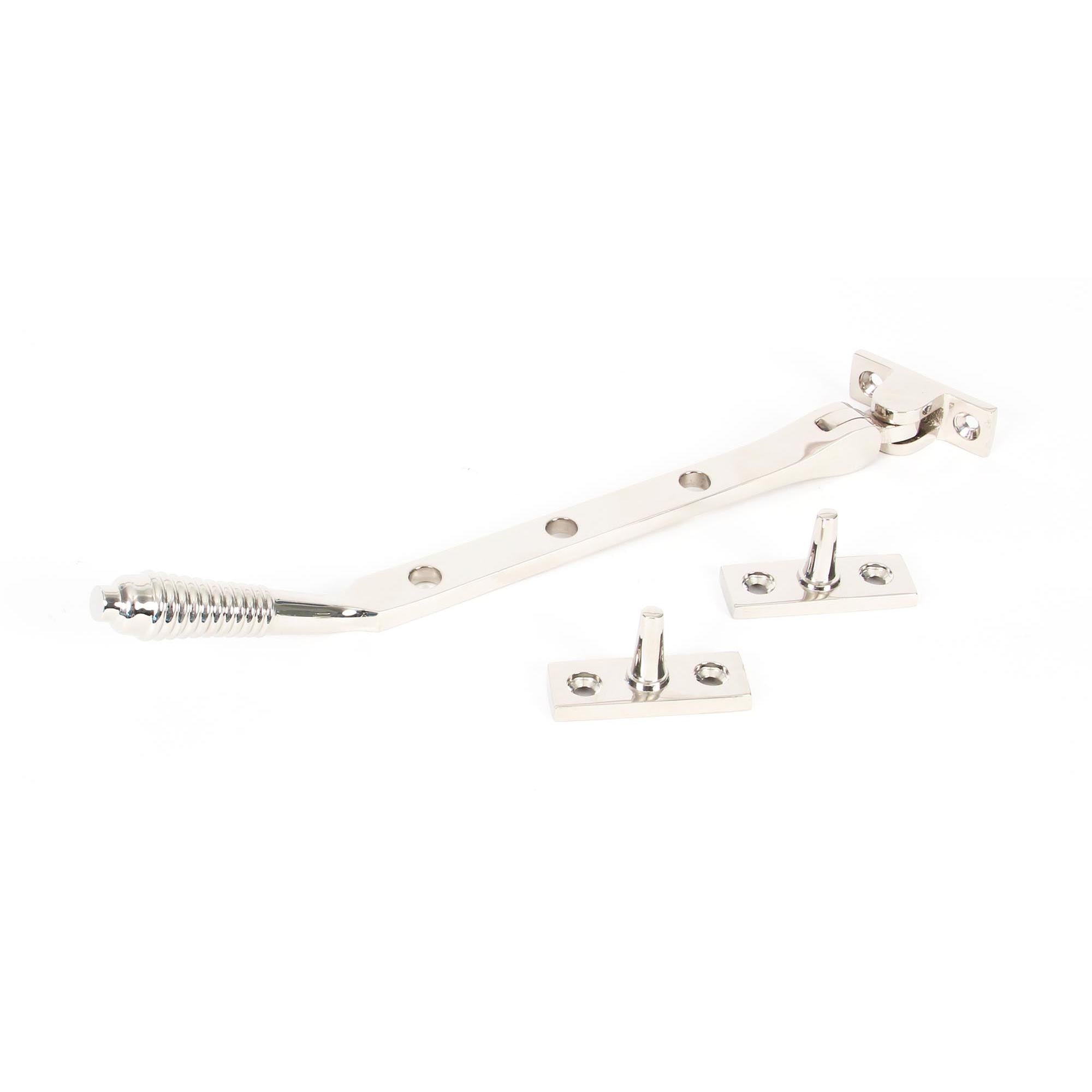 Polished Nickel 8" Reeded Stay | From The Anvil - Stays - From The Anvil - Yester Home