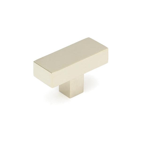 Polished Nickel Albers T-Bar | From The Anvil-Cabinet Knobs-Yester Home