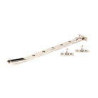 Polished Nickel Art Deco 12" Stay - Stays - From The Anvil - Yester Home
