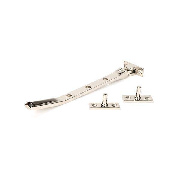 Polished Nickel Art Deco 8" Stay - Stays - From The Anvil - Yester Home