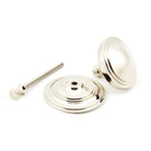 Polished Nickel Art Deco Centre Door Knob | From The Anvil-Centre Door Knobs-Yester Home