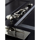 Polished Nickel Art Deco Centre Door Knob | From The Anvil-Centre Door Knobs-Yester Home