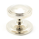 Polished Nickel Art Deco Centre Door Knob | From The Anvil-Centre Door Knobs-Yester Home