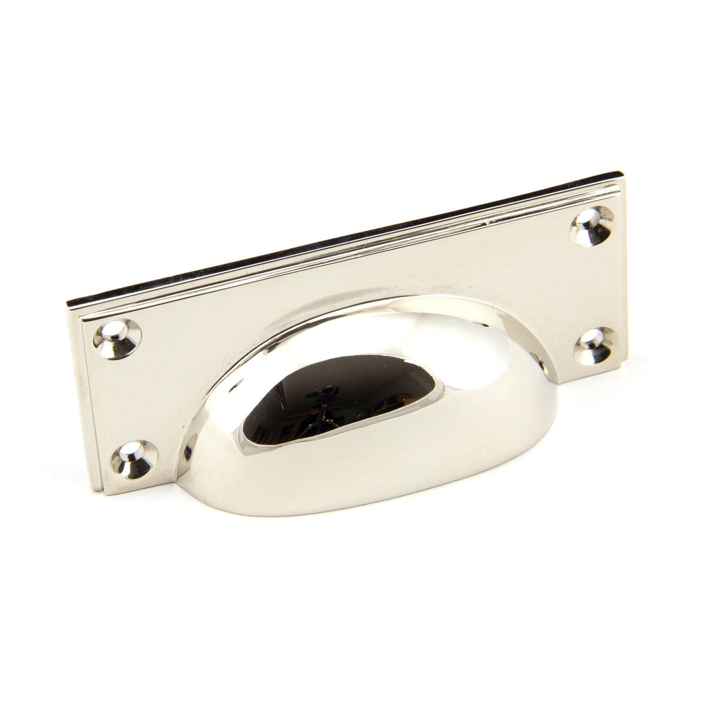 Polished Nickel Art Deco Drawer Pull | From The Anvil-Drawer Pulls-Yester Home